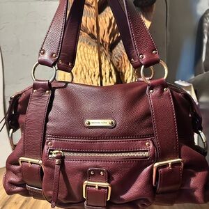 Michael Kors Merlot Leather Shoulder Bag